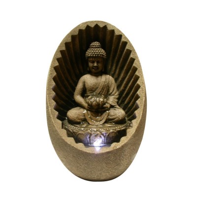 Buddha Tabletop Fountain With Led Light   113009579955